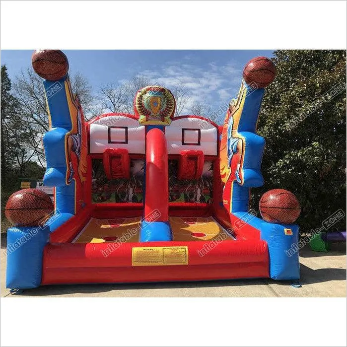 0.55MM PVC Commercial Inflatable Basketball Shooting Stars Interactive Sports Games