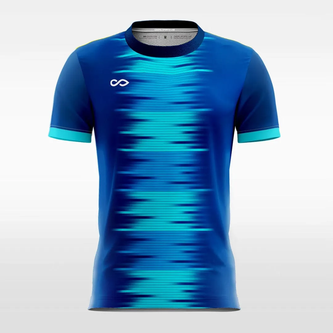 3D Gradient Stripe - Custom Kids Soccer Jerseys Design Blue