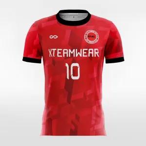 3D Pattern - Women Custom Soccer Jerseys Design Red Color