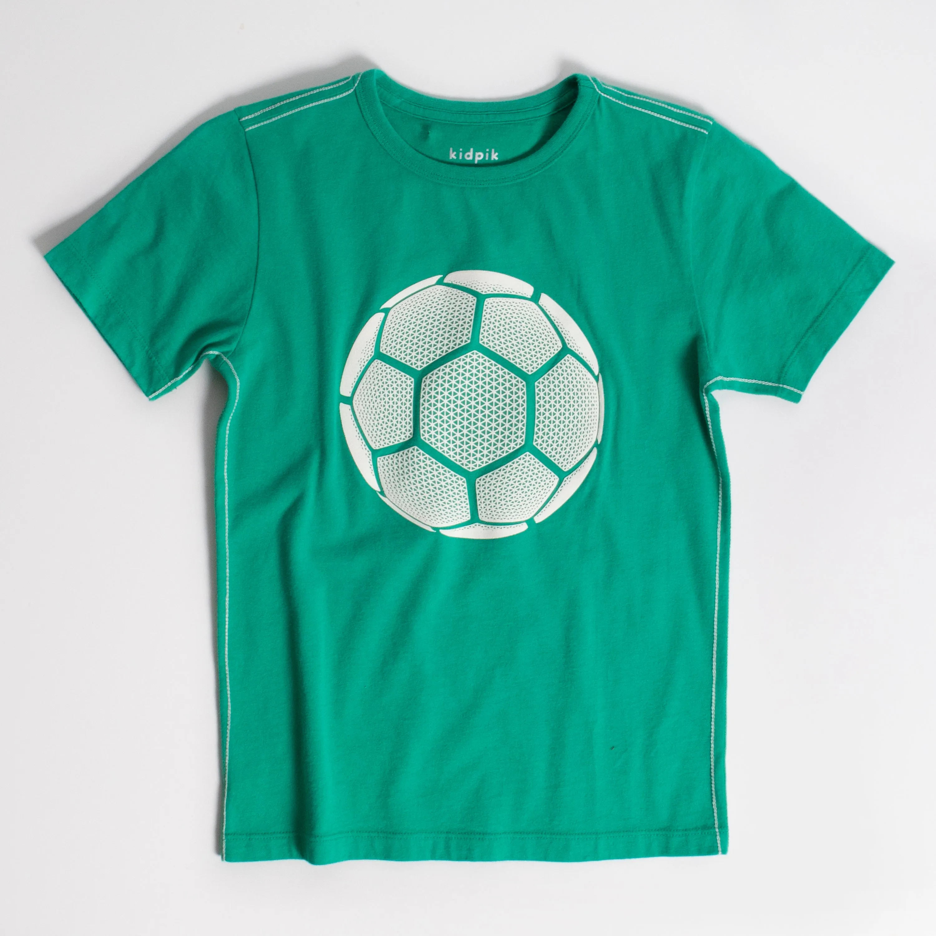 3D Soccer Ball Contrast Tee