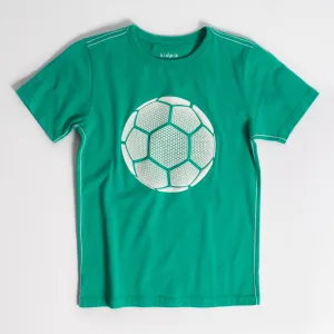 3D Soccer Ball Contrast Tee