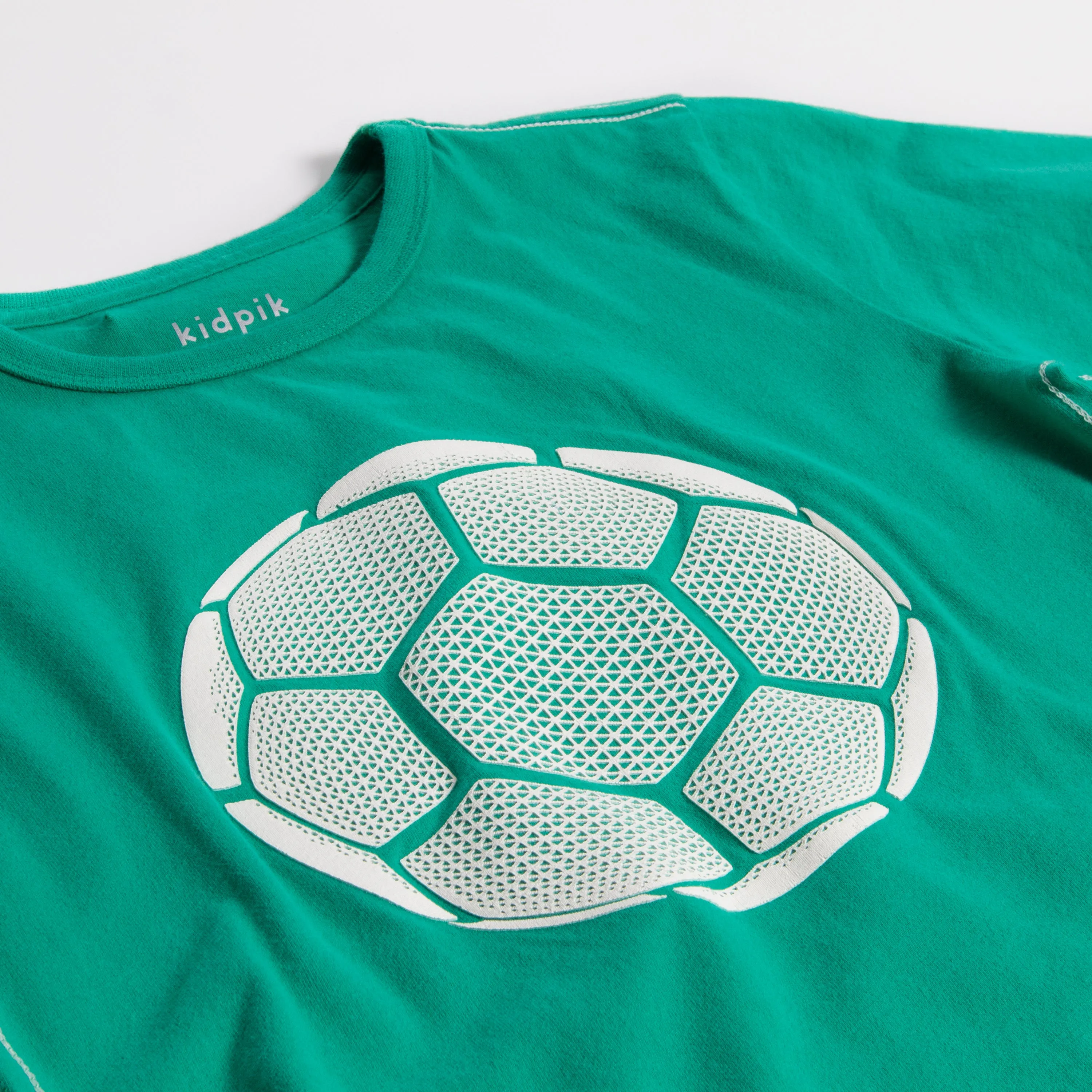 3D Soccer Ball Contrast Tee