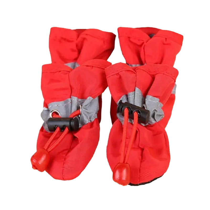 4pcs/set Waterproof Pet Shoes