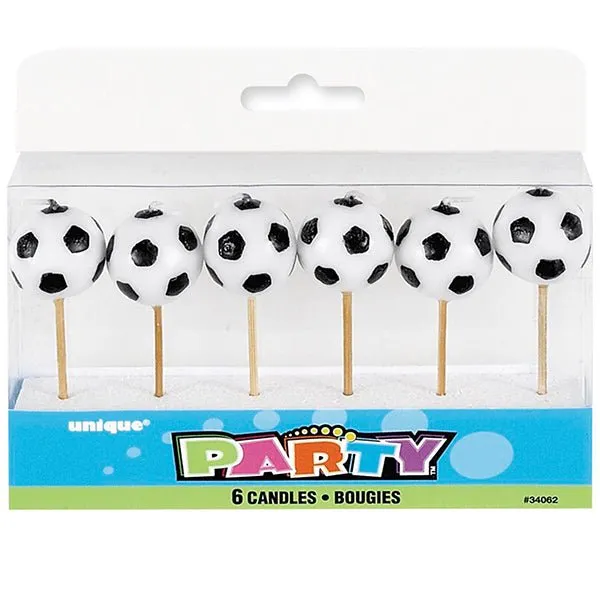 6pk Soccer Ball Pick Candles