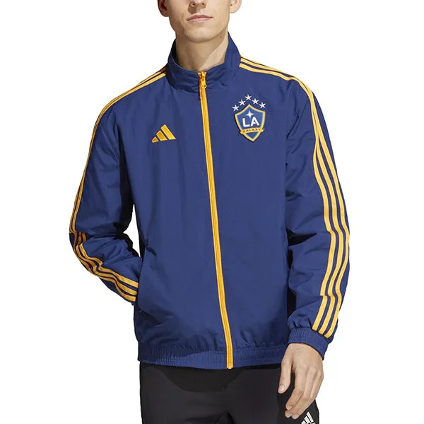 adidas LA Galaxy Reversible Anthem Jacket (Navy/Green/Multi)