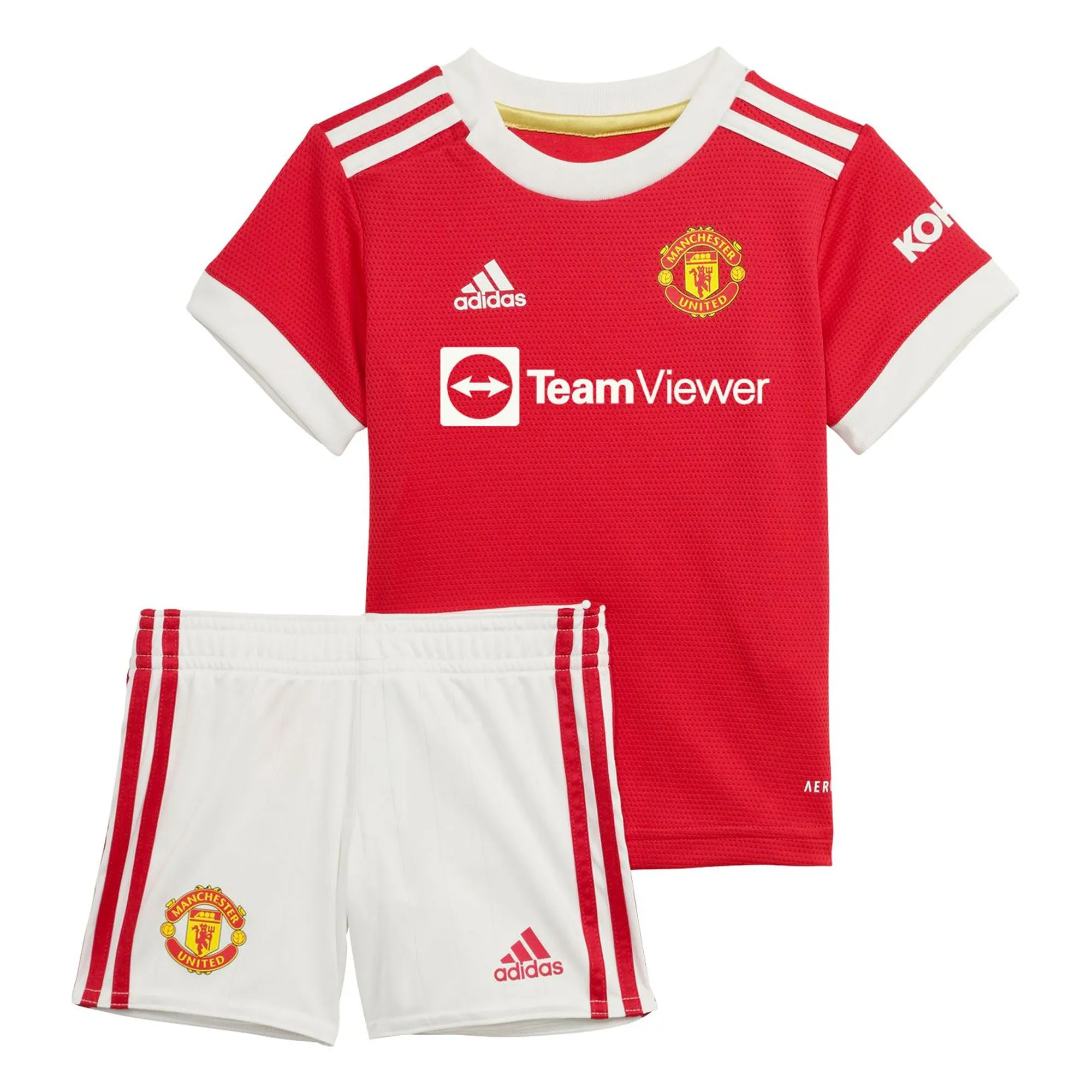 adidas Manchester United 2021/22 Home Baby Kit Real Red/White