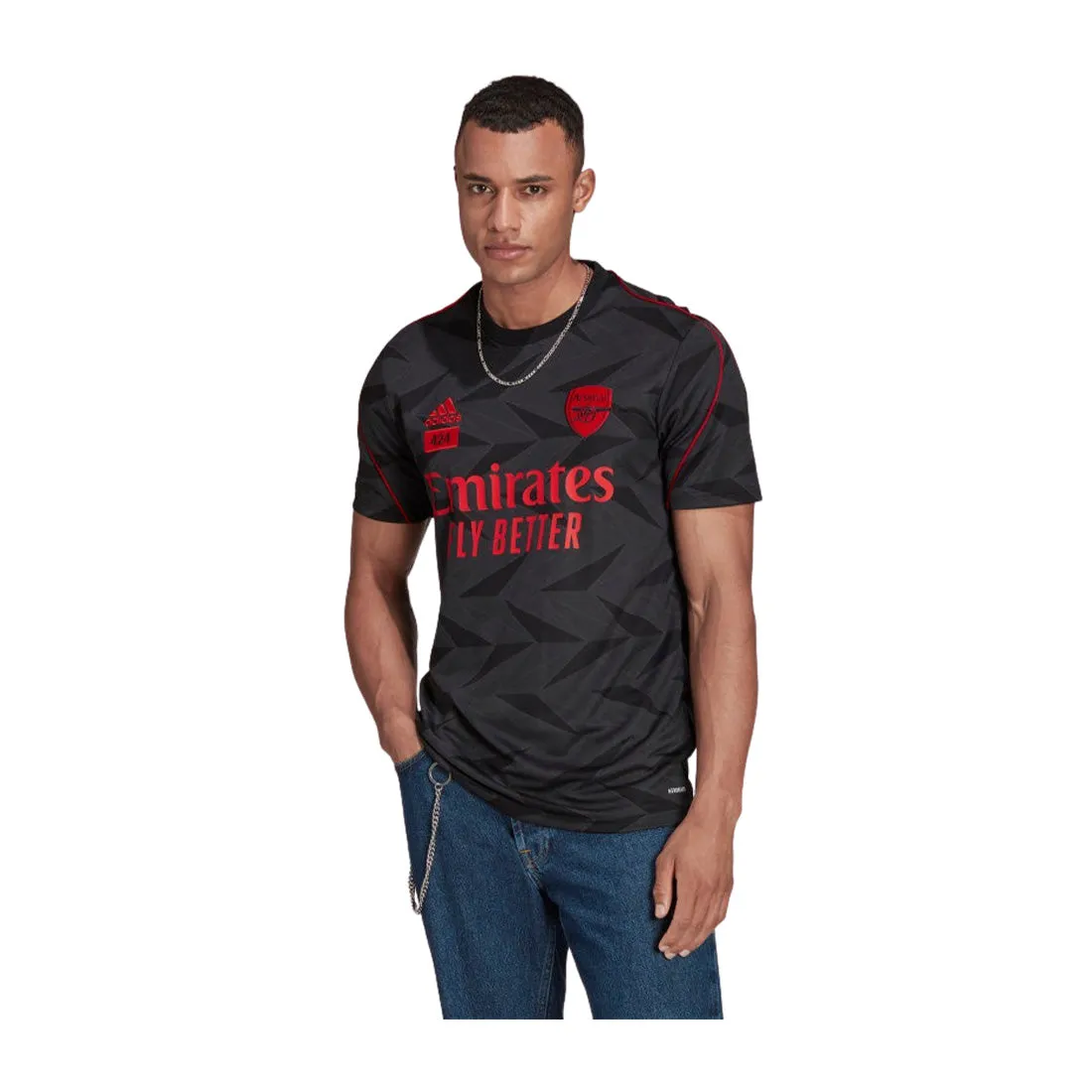 ADIDAS MEN ARSENAL FC X 424 JERSEY JC REPLICA BLACK