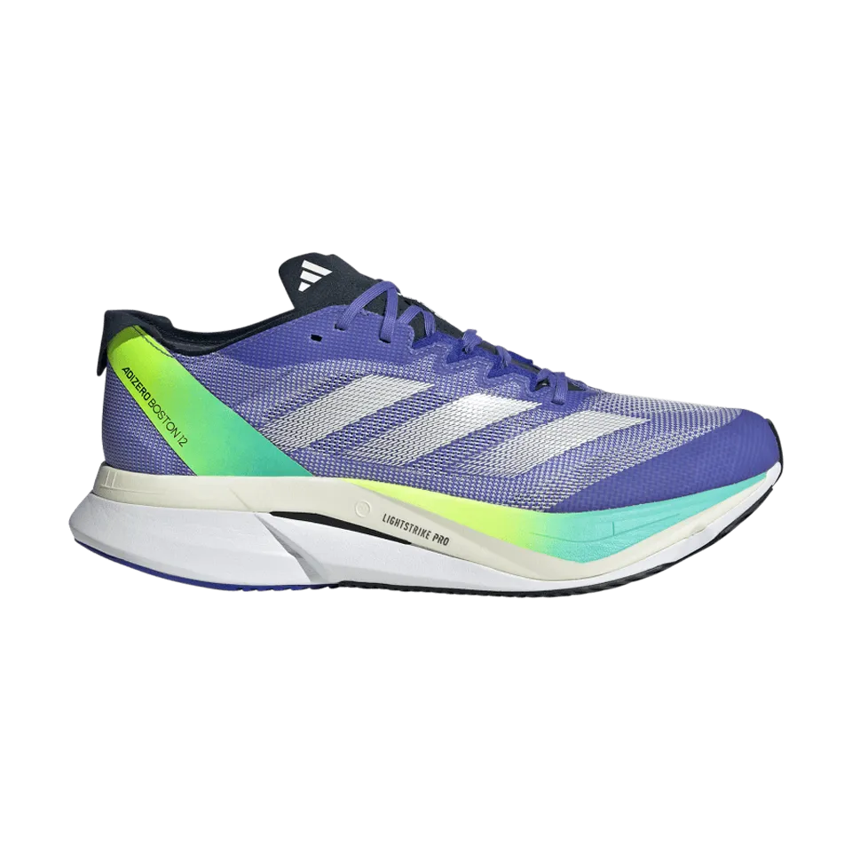 adidas Men's Adizero Boston 12 Cobalt Blue/Zero Metallic/Lucid Blue