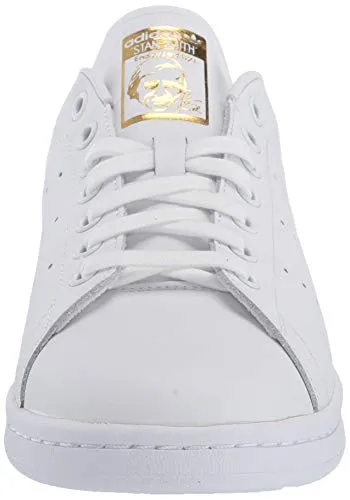 adidas Originals womens Stan Smith Sneaker, White/White/Gold Metallic, 9.5 US