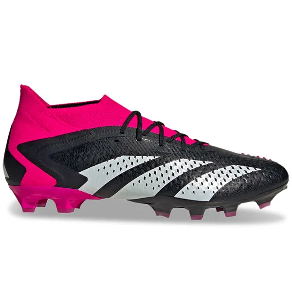 adidas Predator Accuracy.1 Firm Ground Soccer Cleats (Core Black/Team Shock Pink)