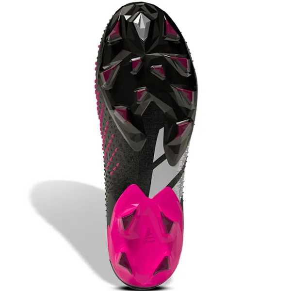 adidas Predator Accuracy.1 Firm Ground Soccer Cleats (Core Black/Team Shock Pink)