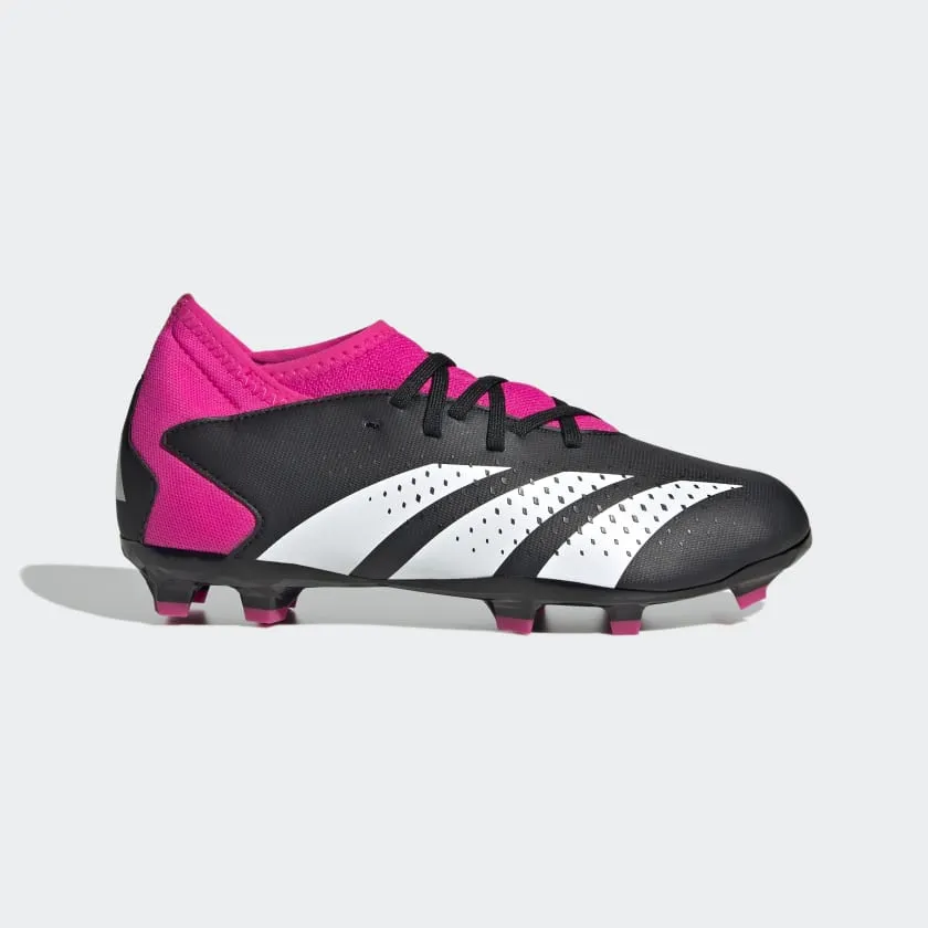 adidas Predator Accuracy.3 FG Youth Soccer Cleats GW4609 Black/Pink