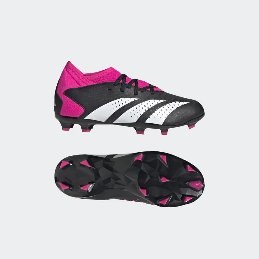 adidas Predator Accuracy.3 FG Youth Soccer Cleats GW4609 Black/Pink