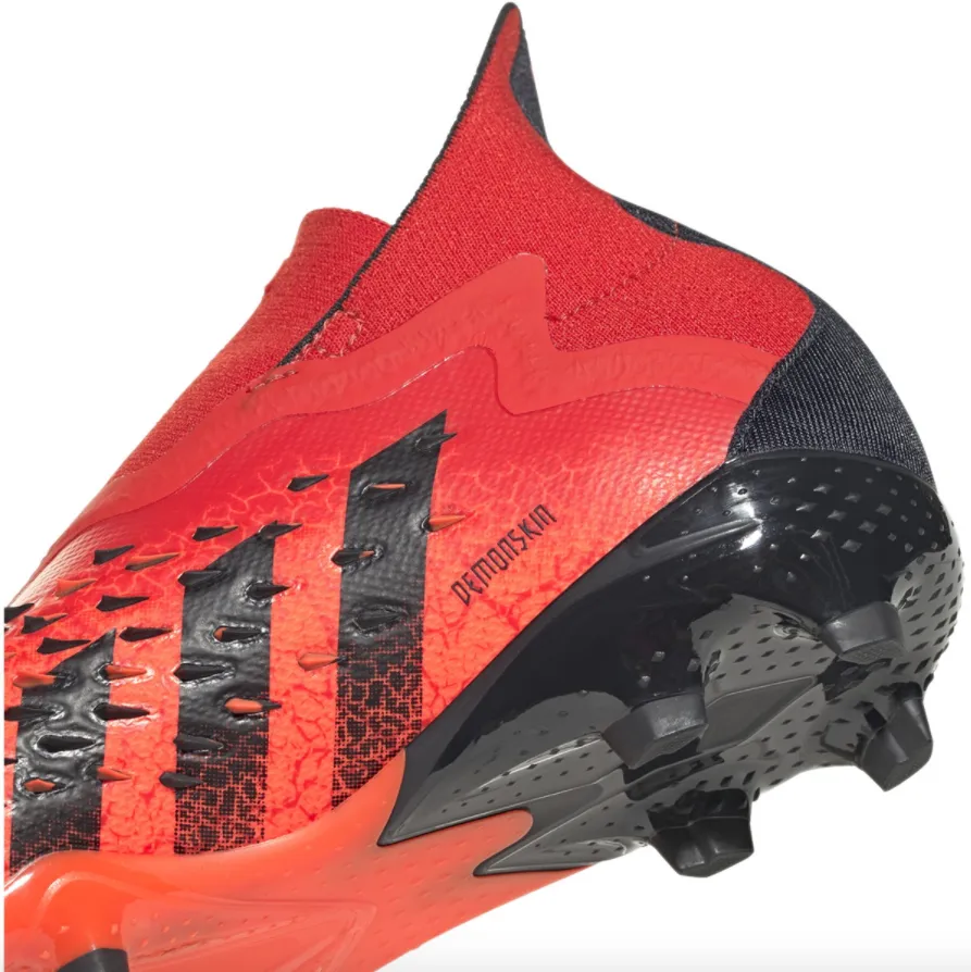 adidas Predator Freak   Junior Firm Ground Soccer Cleat -   Red/Core Black/Solar Red