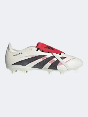 Adidas Predator League Fold Over Tongue Men Football Shoes White/Black/Ruby