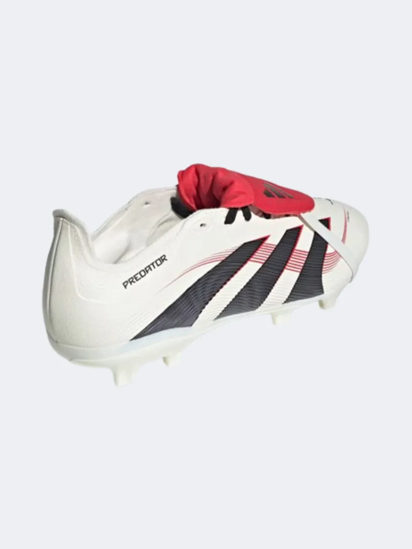 Adidas Predator League Fold Over Tongue Men Football Shoes White/Black/Ruby