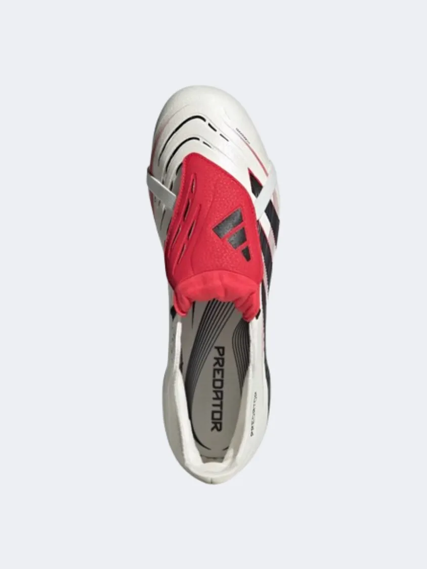 Adidas Predator League Fold Over Tongue Men Football Shoes White/Black/Ruby