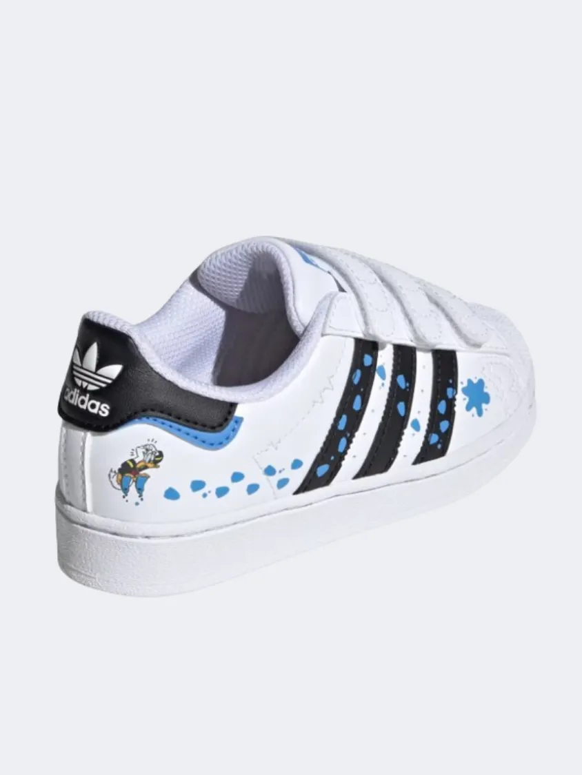 Adidas Superstar Cf Ps Boys Original Shoes White/Black/Blue