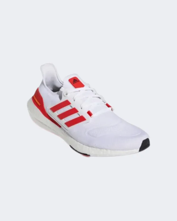 Adidas Ultraboost 22 Men Running Shoes White/Red Hp2485