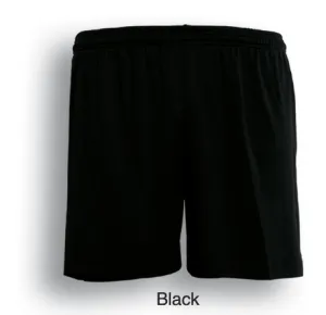 Adults Plain Soccer Shorts - Black