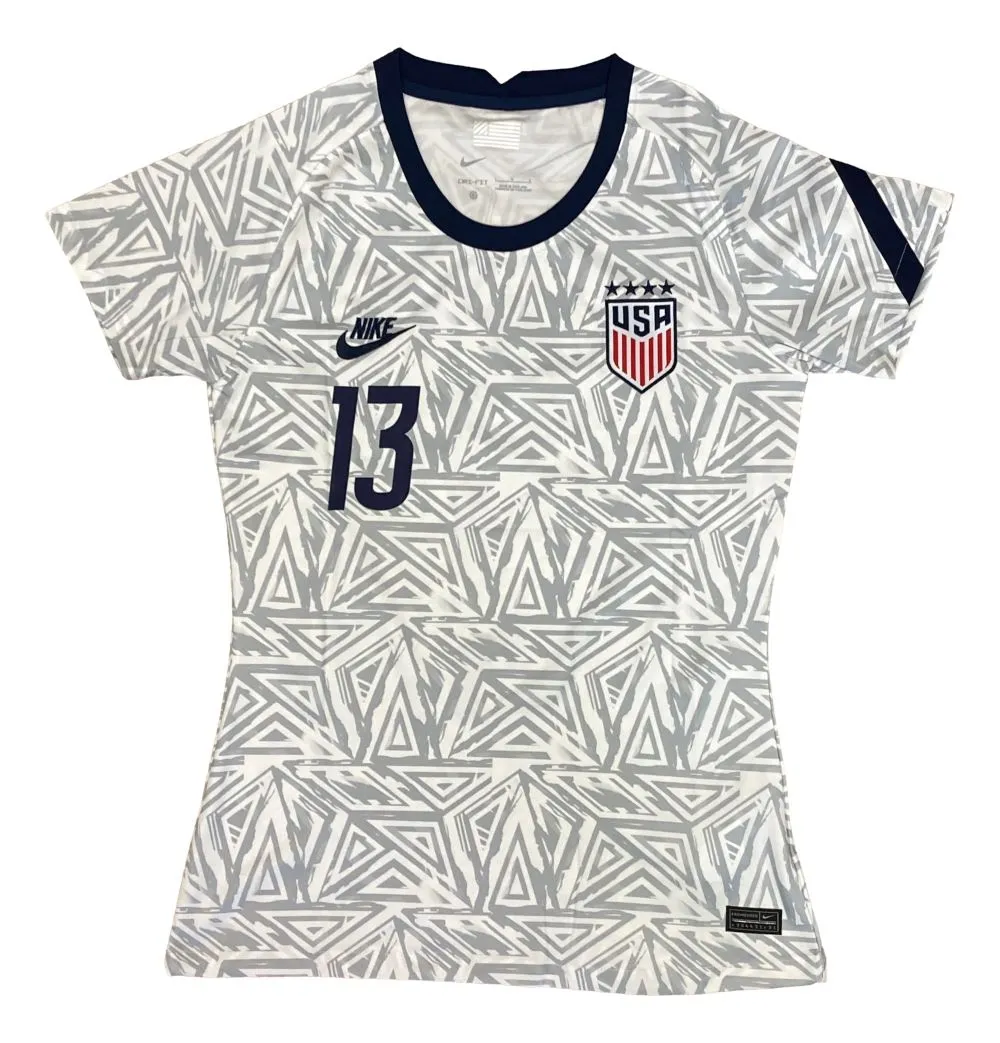 Alex Morgan Signed 2021/22 Nike USA Women's Pre-Match Soccer Jersey BAS BL59987