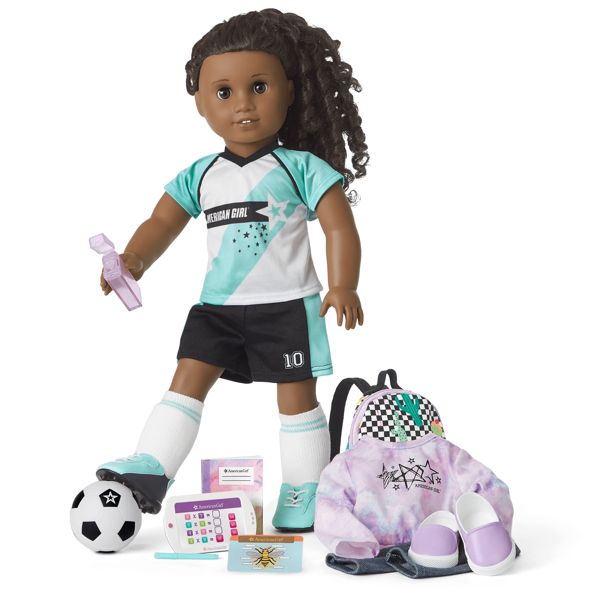 American Girl® Truly Me™ Doll #67 and School Day to Soccer Play Set