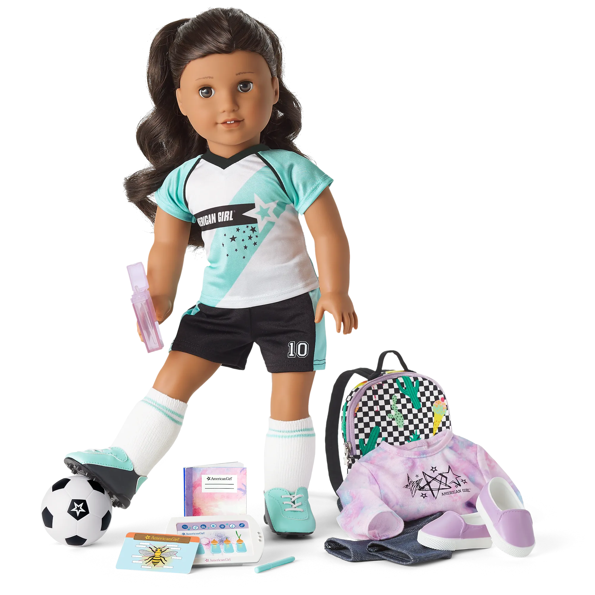 American Girl® Truly Me™ Doll #82 and School Day to Soccer Play Set