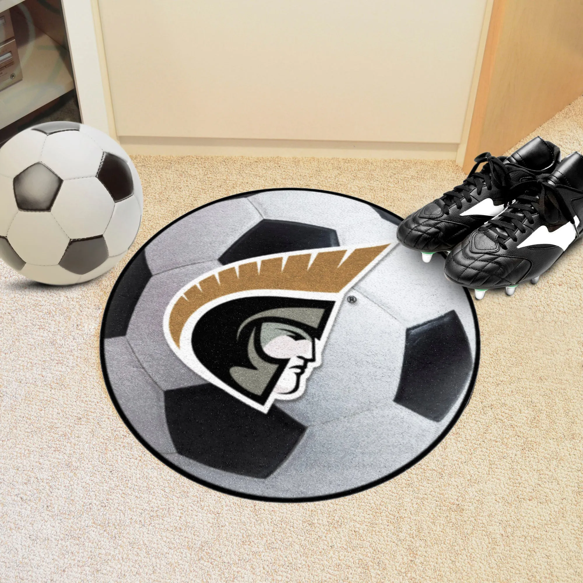 Anderson (SC) Trojans Soccer Ball Rug - 27in. Diameter