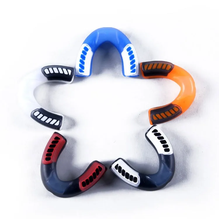 Anotherboxer Taekwondo Sanda Boxing Single-Sided Mouthguards, Size:L(Blue White)