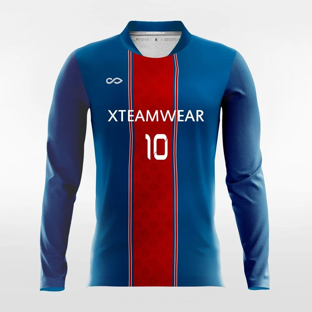 Apollo - Customized Men's Sublimated Long Sleeve Soccer Jersey