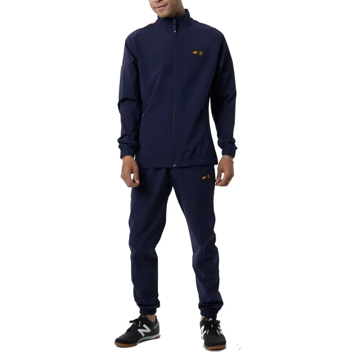 AS Roma navy presentation Soccer tracksuit 2022/23 - New Balance