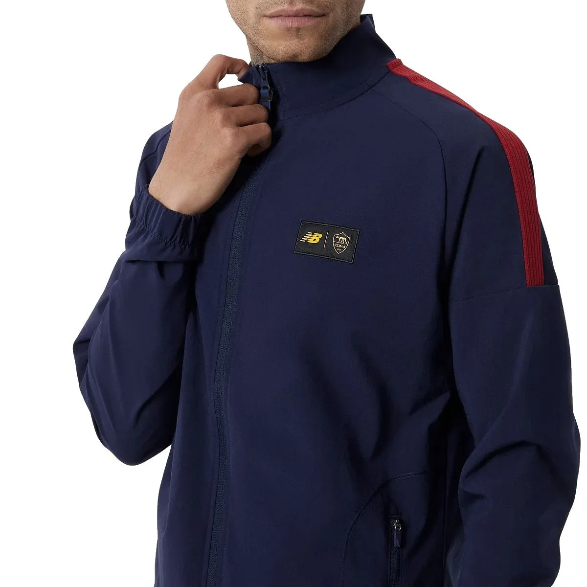 AS Roma navy presentation Soccer tracksuit 2022/23 - New Balance