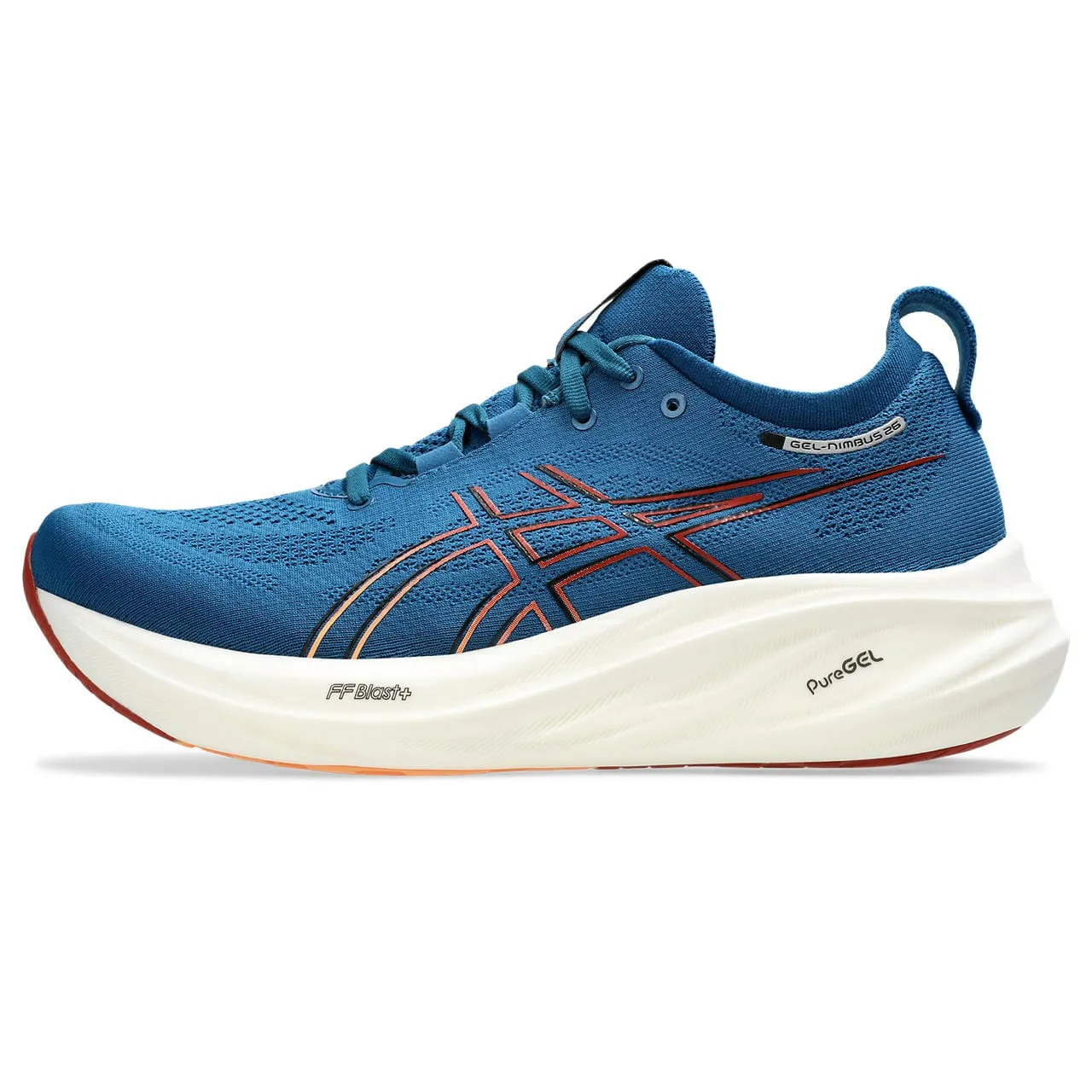 ASICS Men's Gel-Nimbus 26 AW24 - Rich Navy/Faded Orange