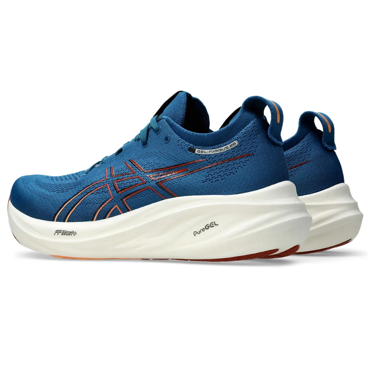 ASICS Men's Gel-Nimbus 26 AW24 - Rich Navy/Faded Orange