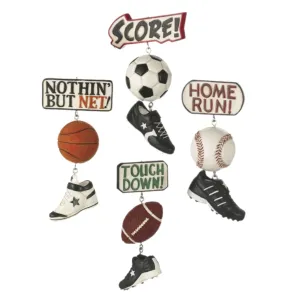 Assorted Sport Ornament, INDIVIDUALLY SOLD