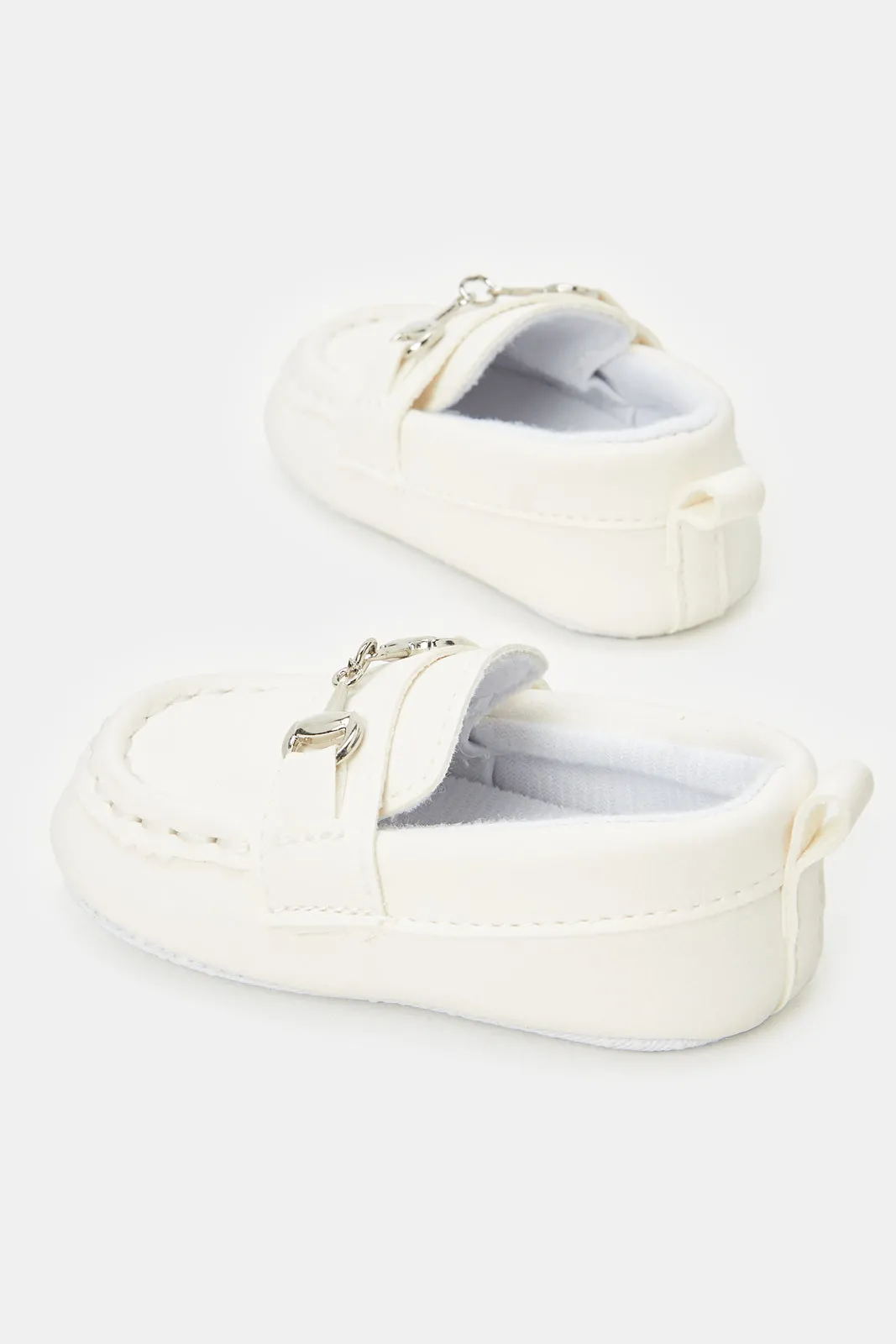 Baby White Pram Shoe