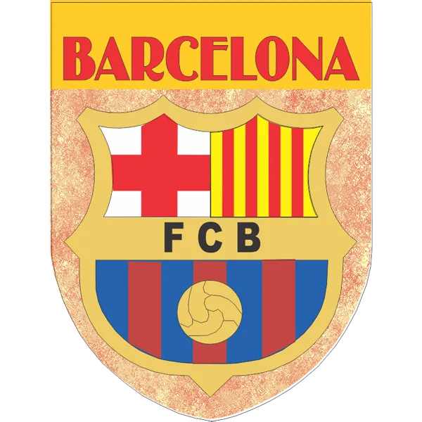 Barcelona Soccer Team Flag Shield Style