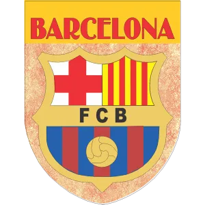 Barcelona Soccer Team Flag Shield Style