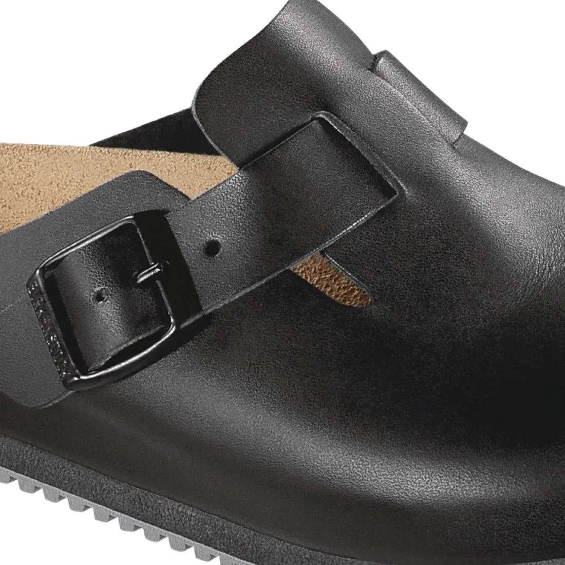 BB129-37 Birkenstock Super Grip Professional Boston Clogs Black 37