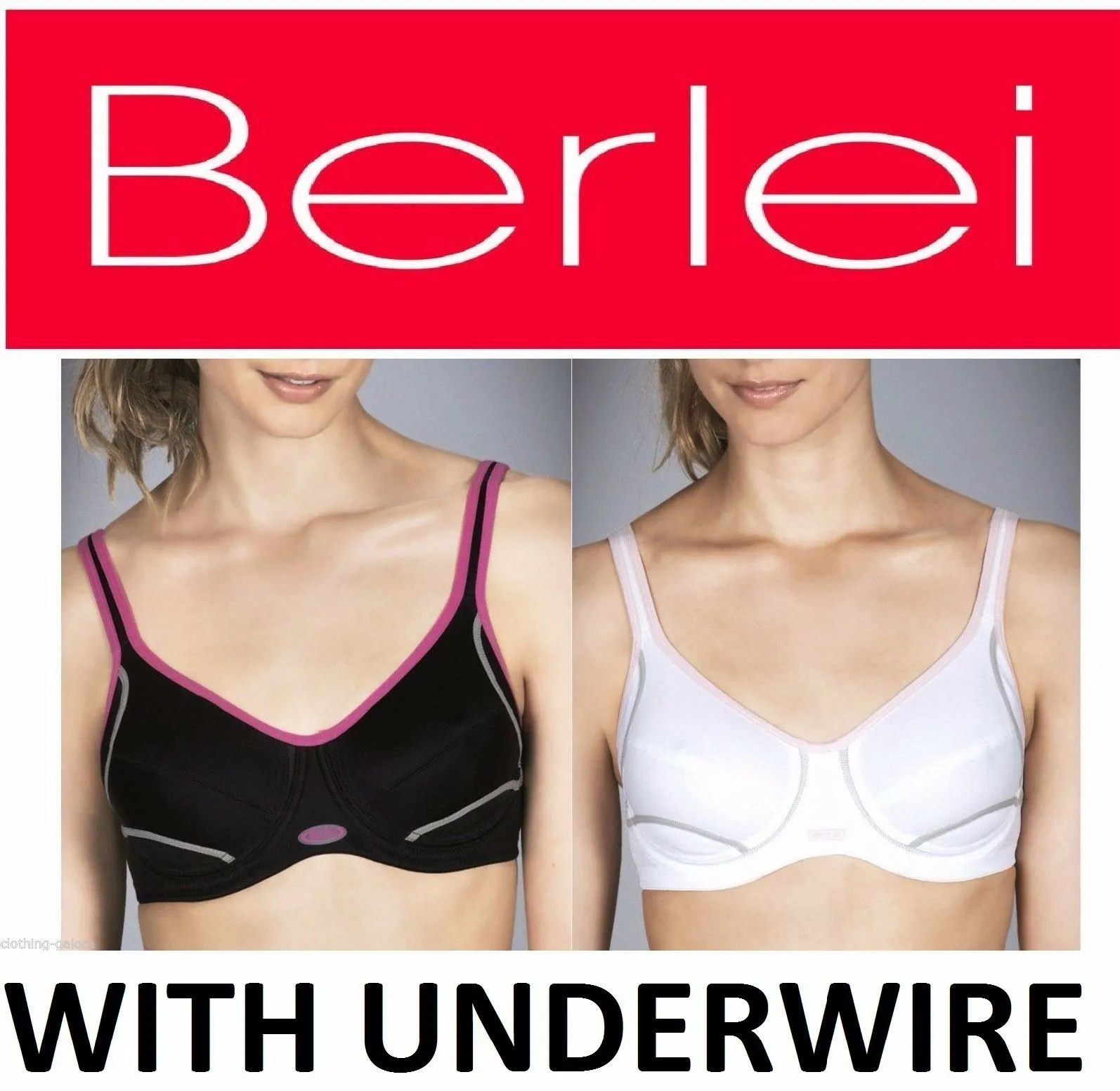 Berlei Electrify Bra Underwire Black White Sports Womens Ladies Gym Size Bras