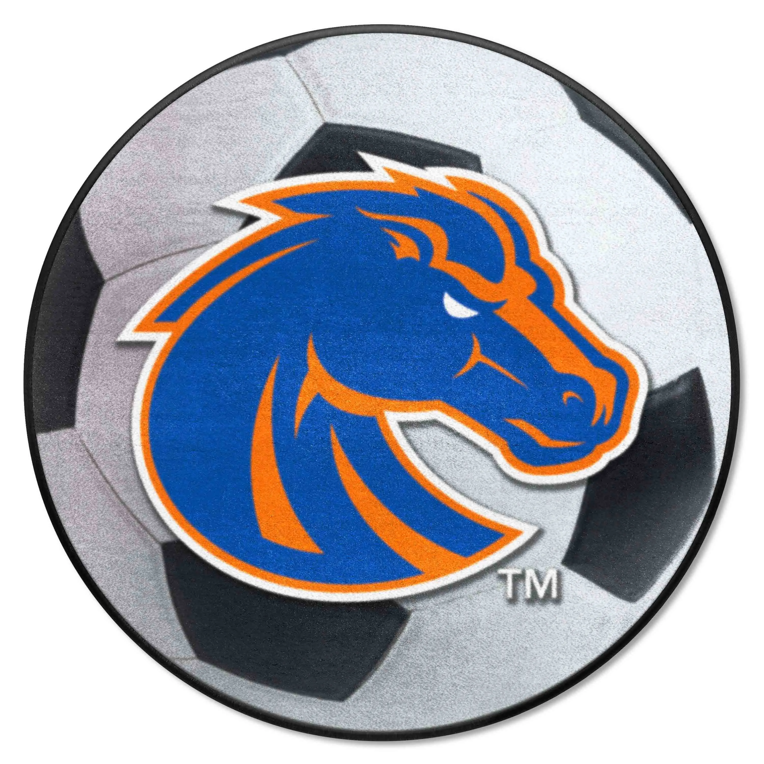 Boise State Broncos Soccer Ball Rug - 27in. Diameter