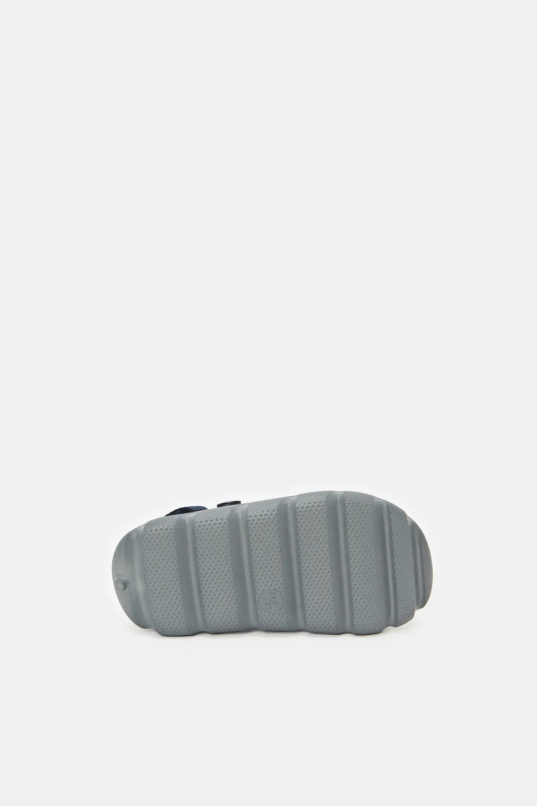 Boys Grey Molded Slide With Backstrap