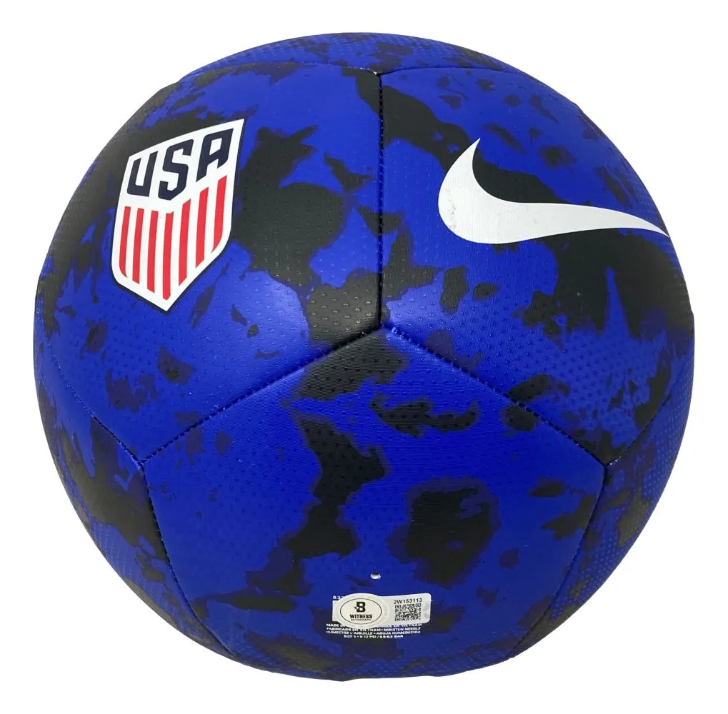 Brandi Chastain Signed USA Blue Nike Soccer Ball BAS ITP