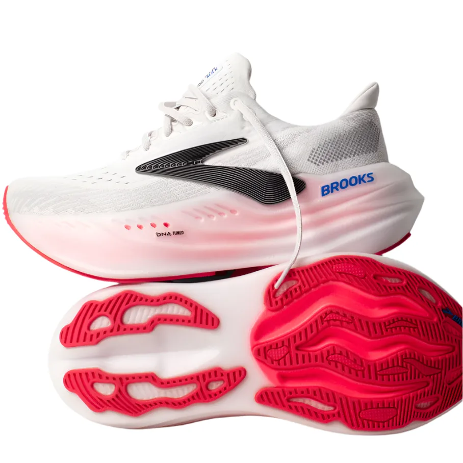 Brooks Womens Trainer Glycerin Max White/Black/Diva Pink