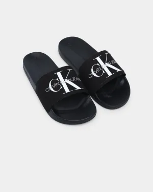 Calvin Klein Women's Monogram Slide Black