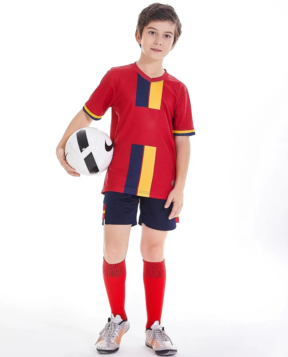 Children Boys Girls Football Jerseys set Mens boys Sportswear Training Uniform Football Jersey Suits  Team Uniforms Sets