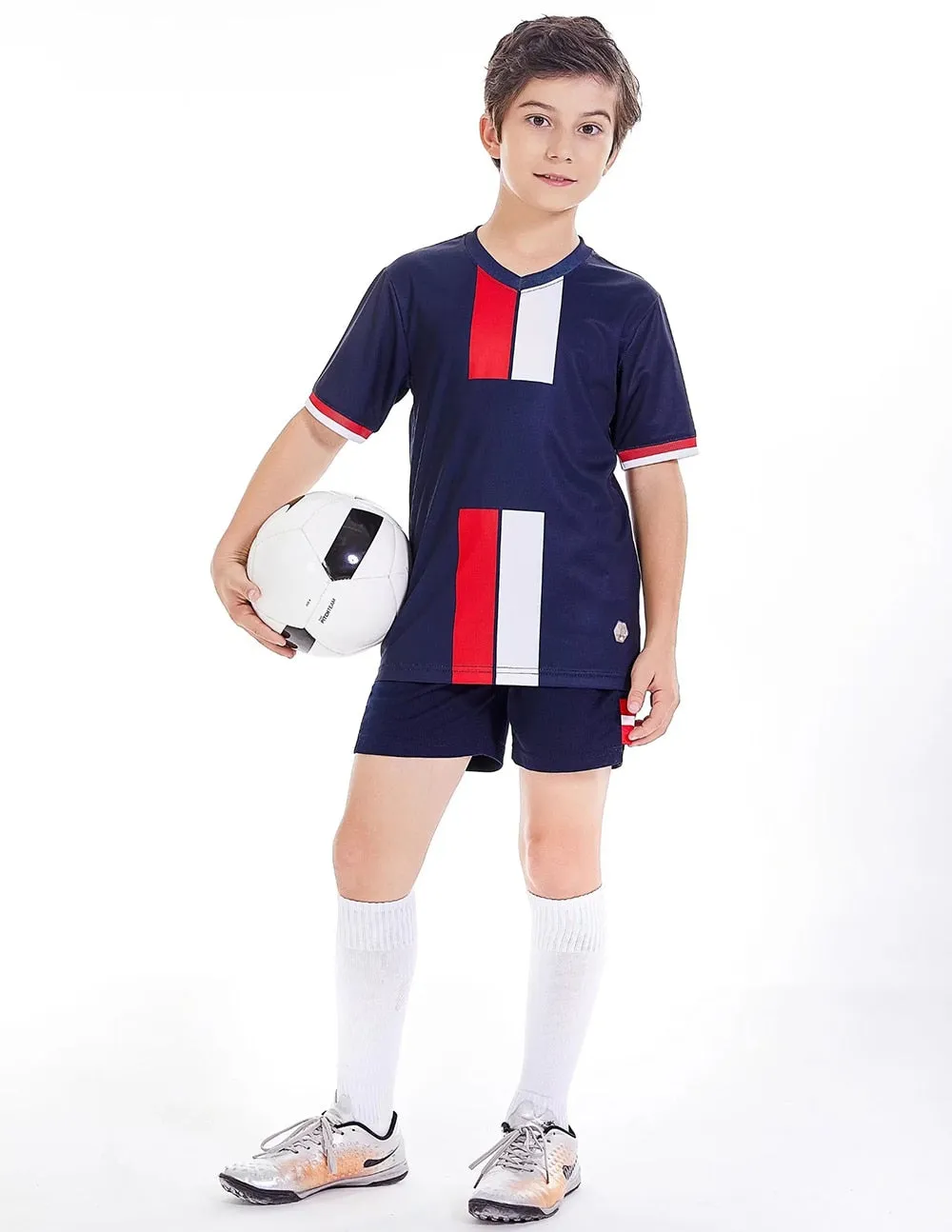 Children Boys Girls Football Jerseys set Mens boys Sportswear Training Uniform Football Jersey Suits  Team Uniforms Sets