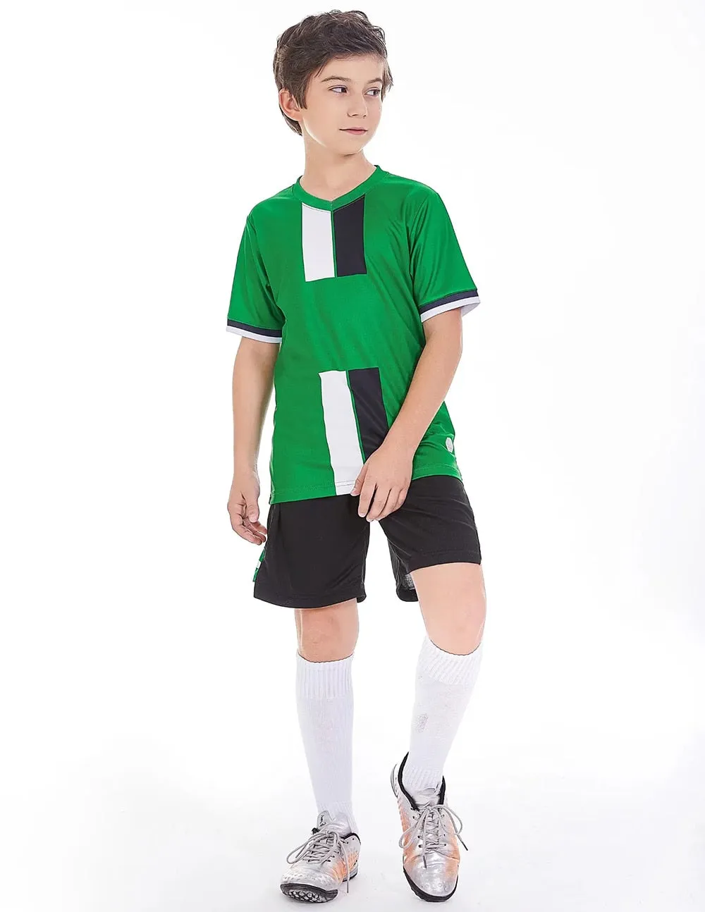 Children Boys Girls Football Jerseys set Mens boys Sportswear Training Uniform Football Jersey Suits  Team Uniforms Sets