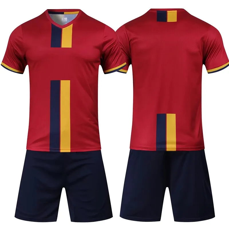 Children Boys Girls Football Jerseys set Mens boys Sportswear Training Uniform Football Jersey Suits  Team Uniforms Sets