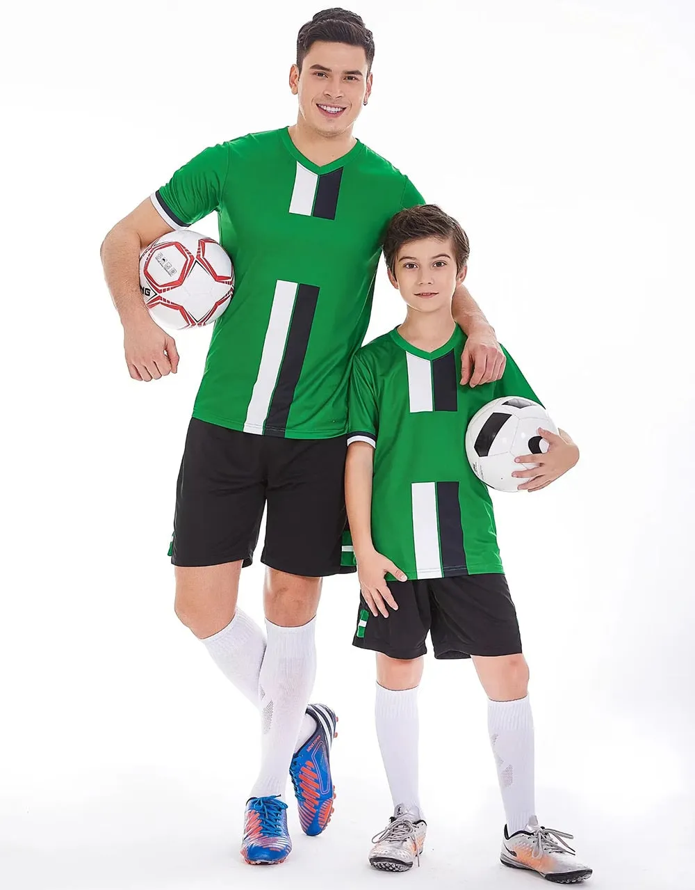 Children Boys Girls Football Jerseys set Mens boys Sportswear Training Uniform Football Jersey Suits  Team Uniforms Sets